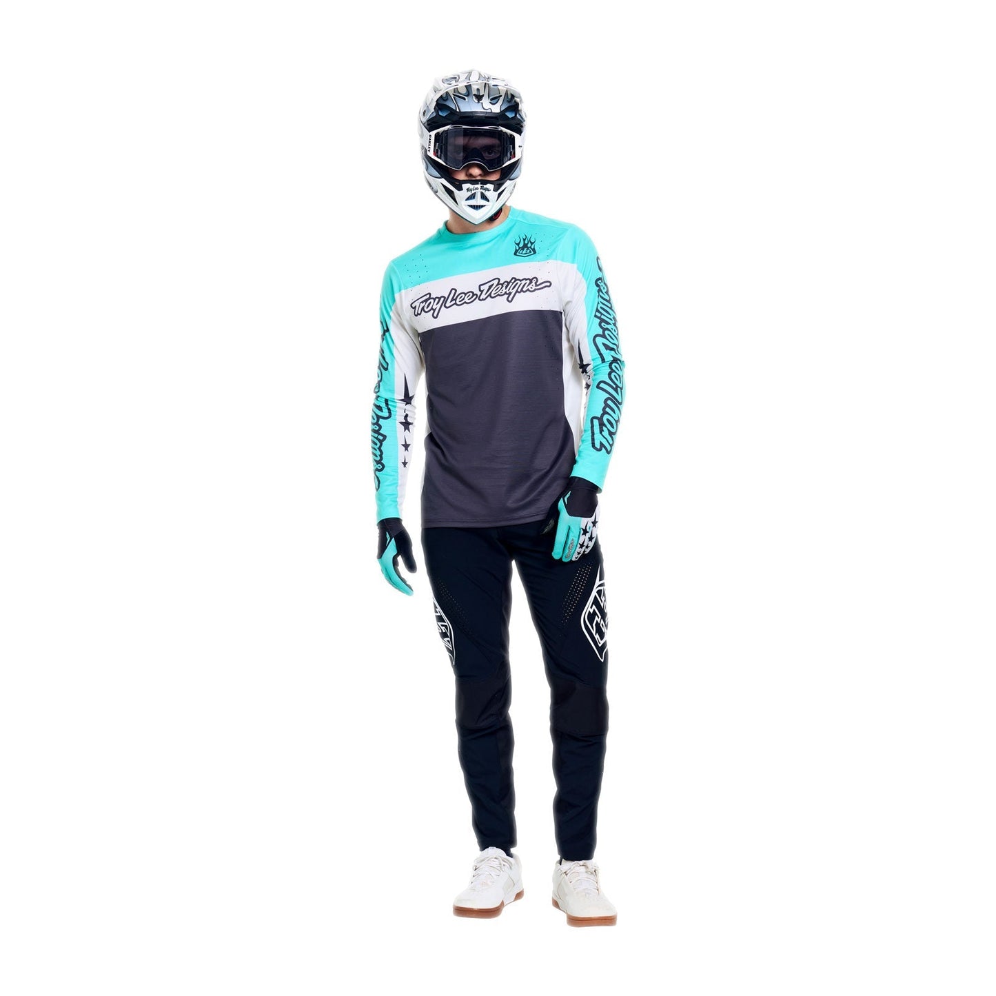 TROY LEE DESIGNS SPRINT PRO YO MOTO Long Sleeve Jersey Black/Blue