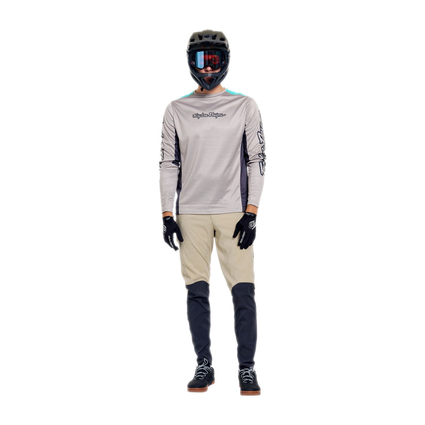 TROY LEE DESIGNS STAGE SIGNATURE Dres s dlouhým rukávem Grey/Blue