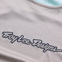 TROY LEE DESIGNS STAGE SIGNATURE Dres s krátkým rukávem světle šedý