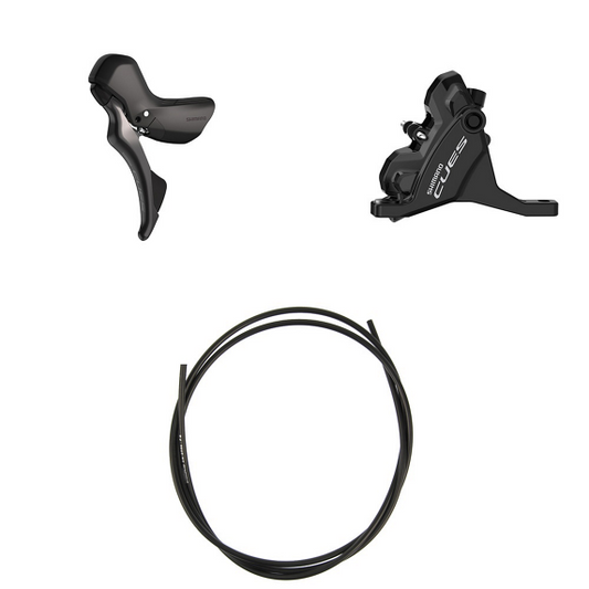 SHIMANO CUES U6030 Double Flatmount Discless Left Lever and Front Caliper