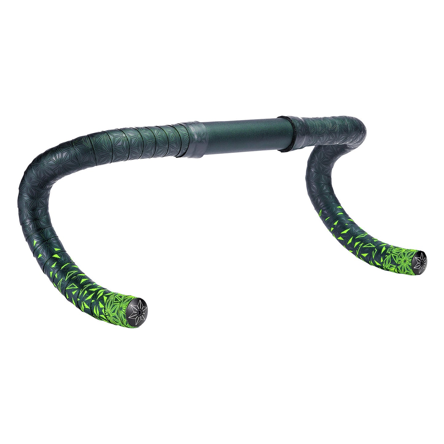 SUPACAZ SUPER STICKY KUSH STAR FADE Bar tape Black/Green
