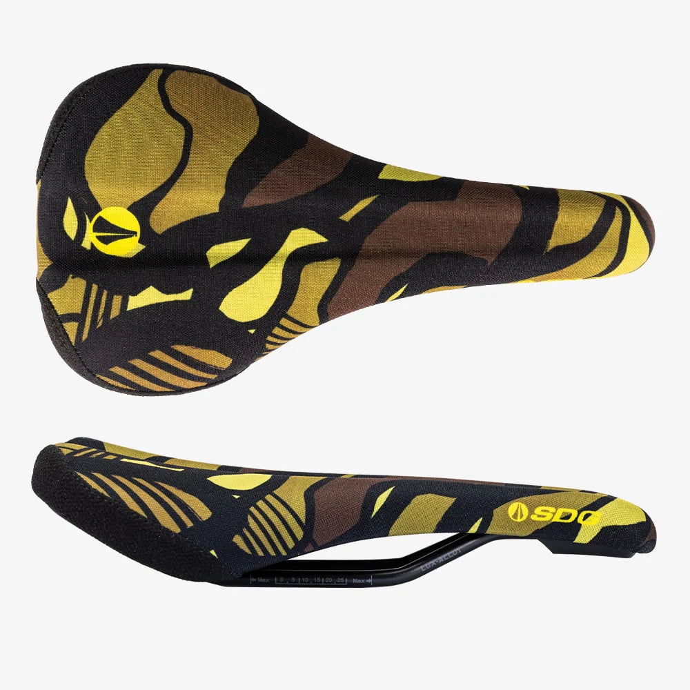 Sedlo SDG Bell V3 TERRA FIRMA Rails Lux Alloy Camo Yellow