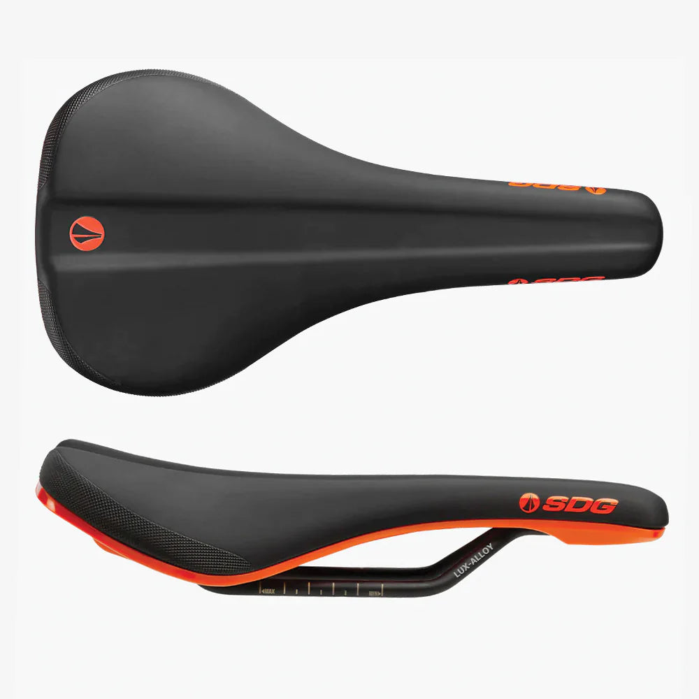 SDG Bell V3 Rails Lux Alloy Saddle Black/Orange