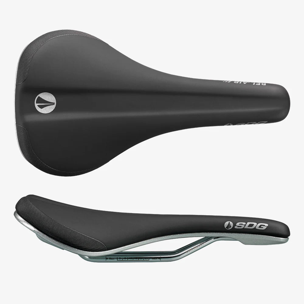 SDG Bell-AIR V3 Galactic Rails Lux-Alloy Sedlo černá/stříbrná