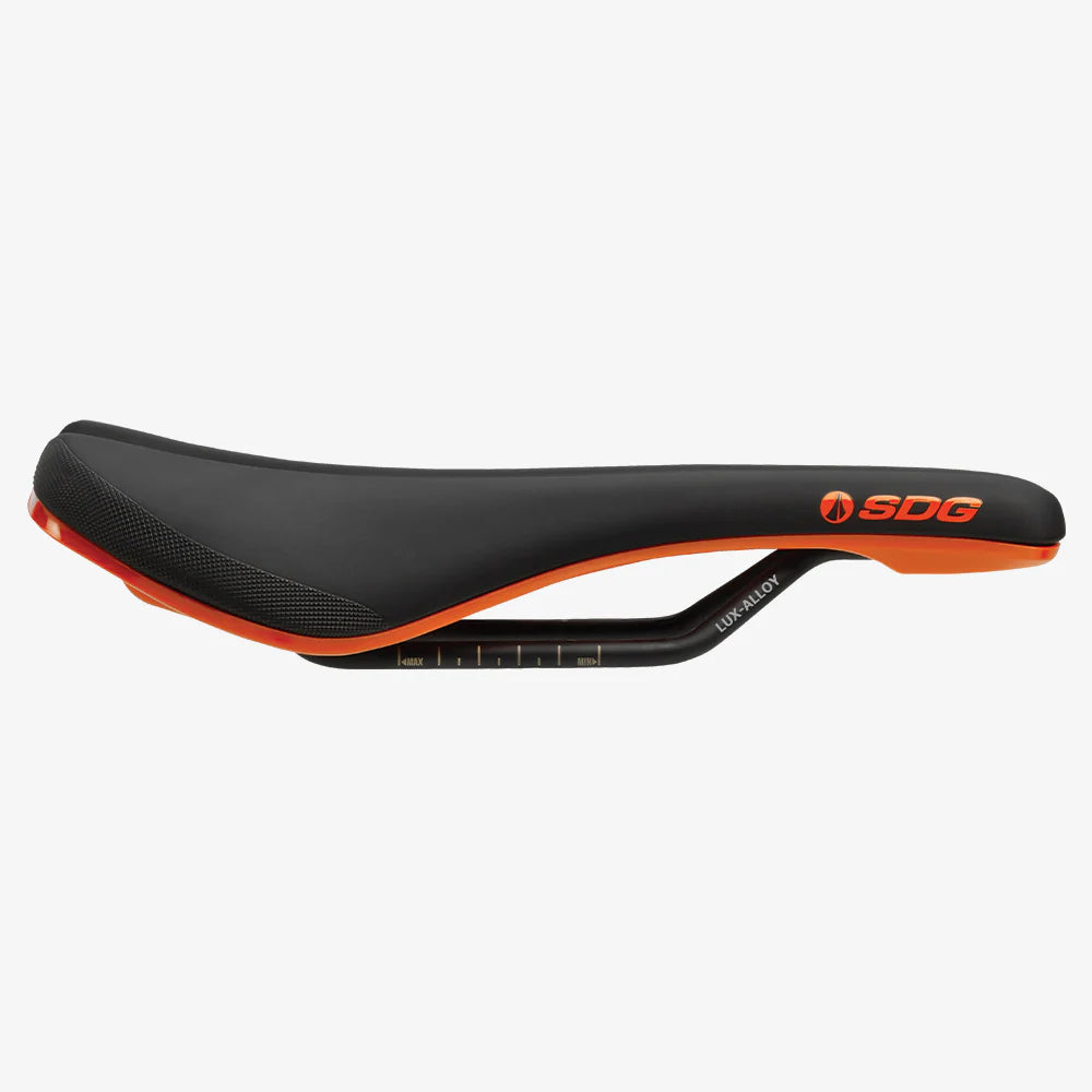 SDG Bell V3 Rails Lux Alloy Saddle Black/Orange