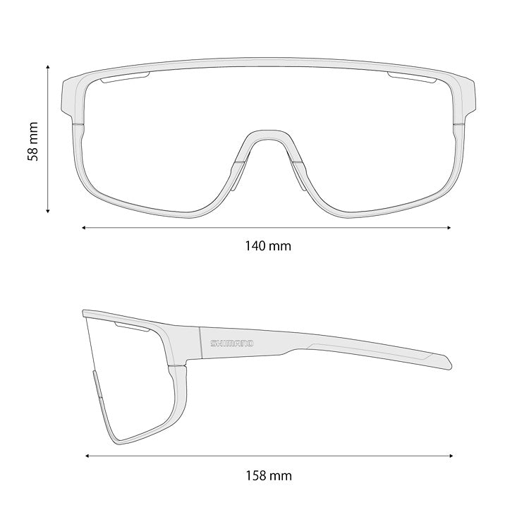 SHIMANO PULSAR 3 Matt Black Ridescape Off Road brýle