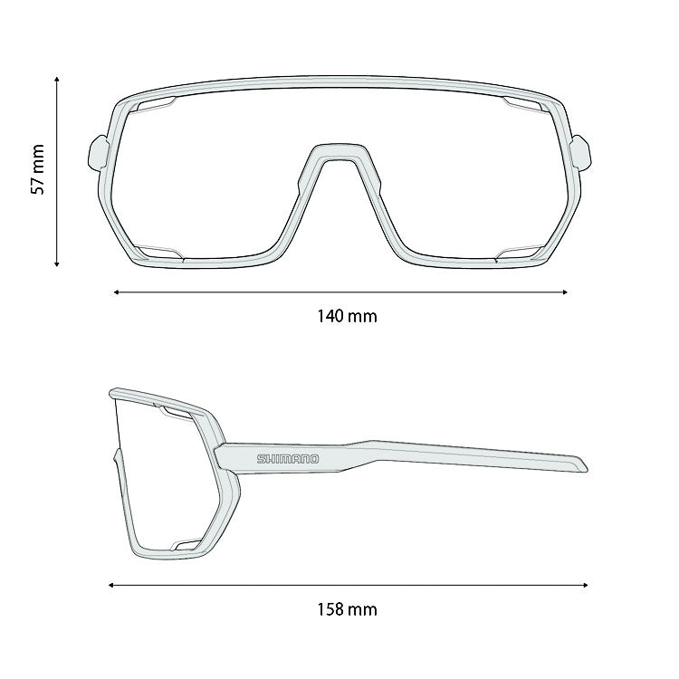 Silniční brýle SHIMANO TECHNIUM M CE-TCNM2 White Matt Ridescape
