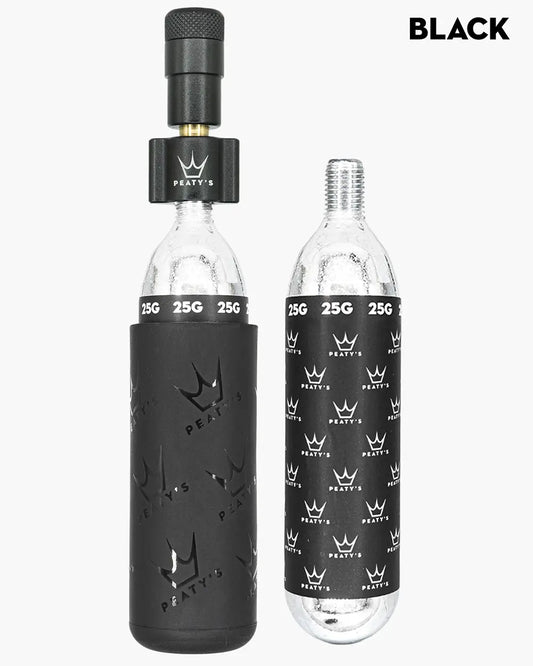 PEATY'S HOLESHOT ROAD/GRAVEL CO2 Percutor + 2 x 16g kazety CO2 se závitem černá