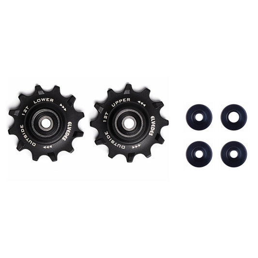 ELVEDES derailleur hubs 2 x 12 teeth Narrow/Wide ring bearings