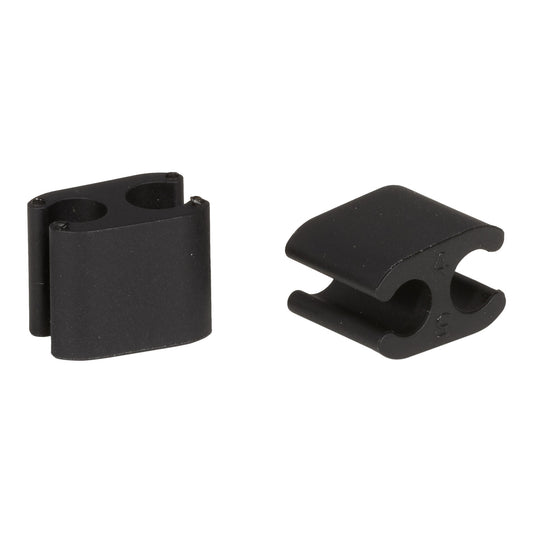 Sada 10 plastových kabelů ELVEDES Clips Duo Black 5mm/5mm