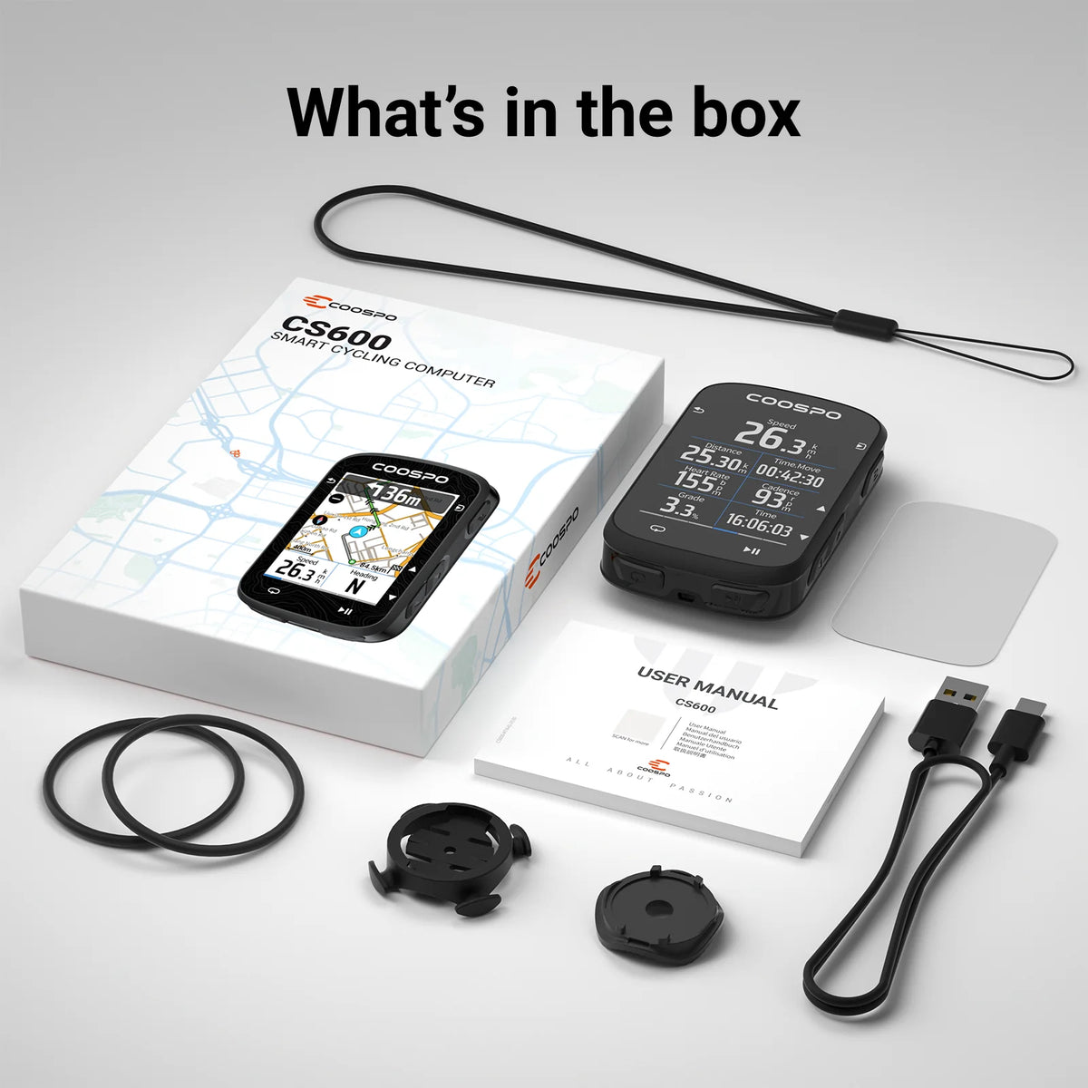 GPS cyklopočítač COOSPO CS600