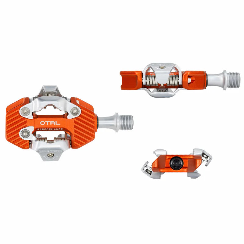 WOLF TOOTH CTRL TRAIL PERFORMANCE Clipless Pedals, Orange