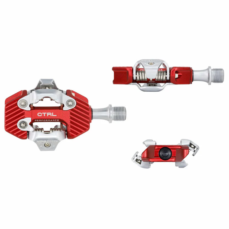 WOLF TOOTH CTRL TRAIL PERFORMANCE Clipless Pedals, Red
