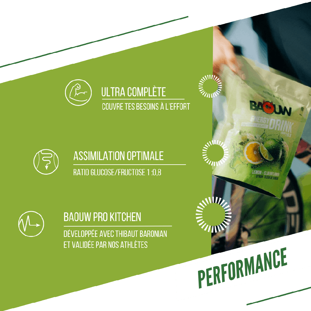 BAOUW ISOTONIC Energy Drink (45g) Limetka/bezový květ