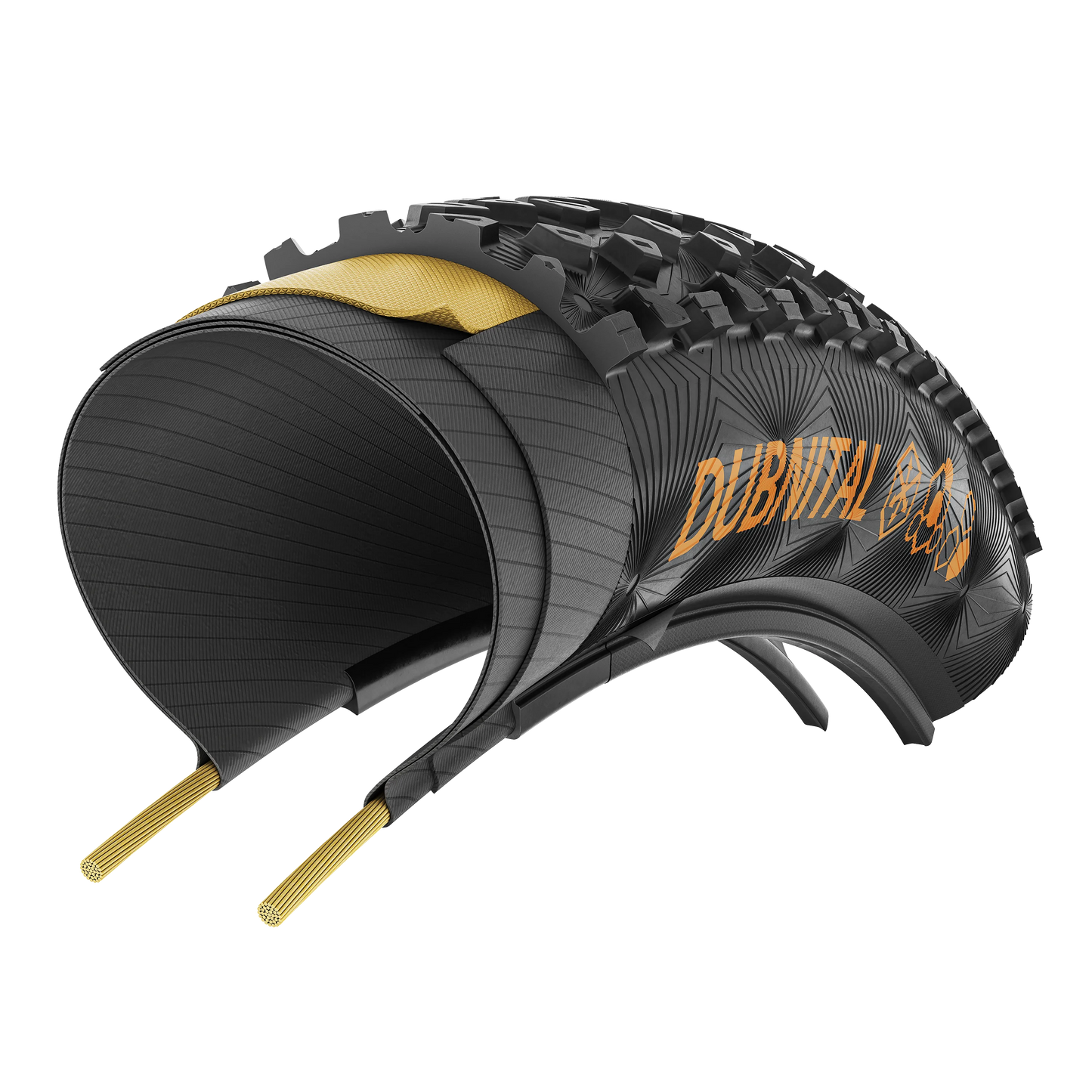 CONTINENTAL DUBNITAL TRAIL RAPID 27.5x2.40 Protection Tubeless Ready Soft Black tire