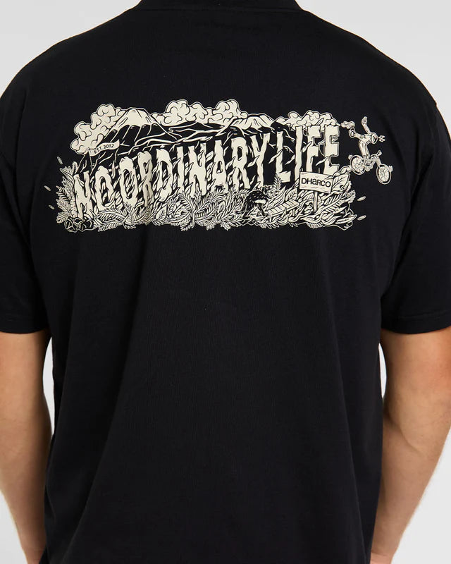 Tričko DHARCO COTTON KENTARO s krátkým rukávem Black