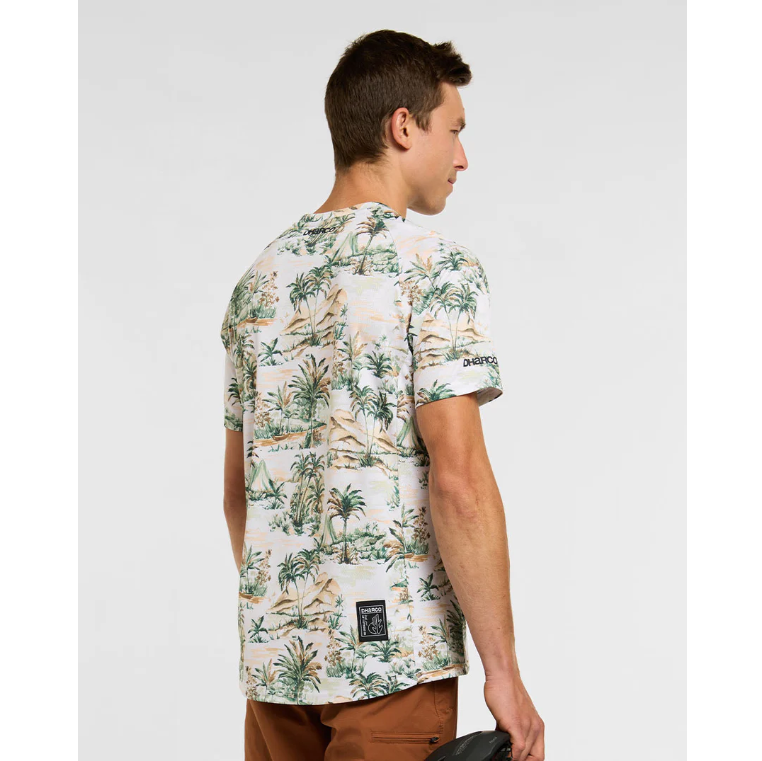 DHARCO LOST Dres s krátkým rukávem Beige/Green