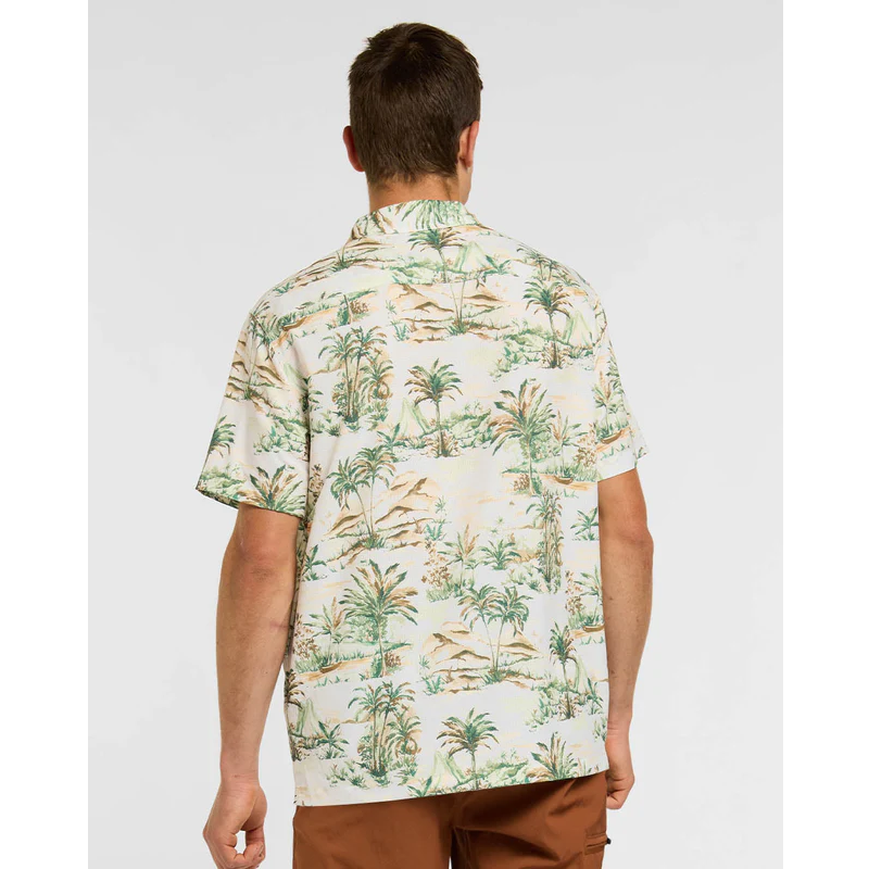 DHARCO TECH LOST Short Sleeve Shirt Beige/Khaki