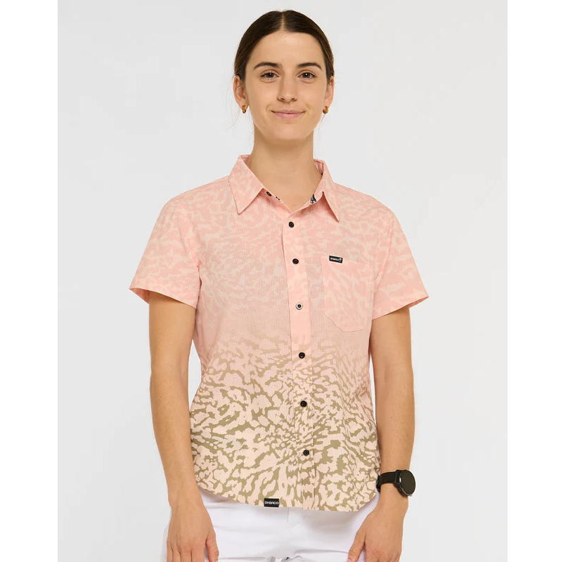 Shirt DHARCO TECH PARTY PRISCILLA Short Sleeve Women Beige