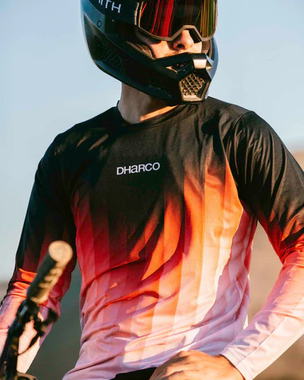 DHARCO RACE PRISM Long Sleeve Jersey Red