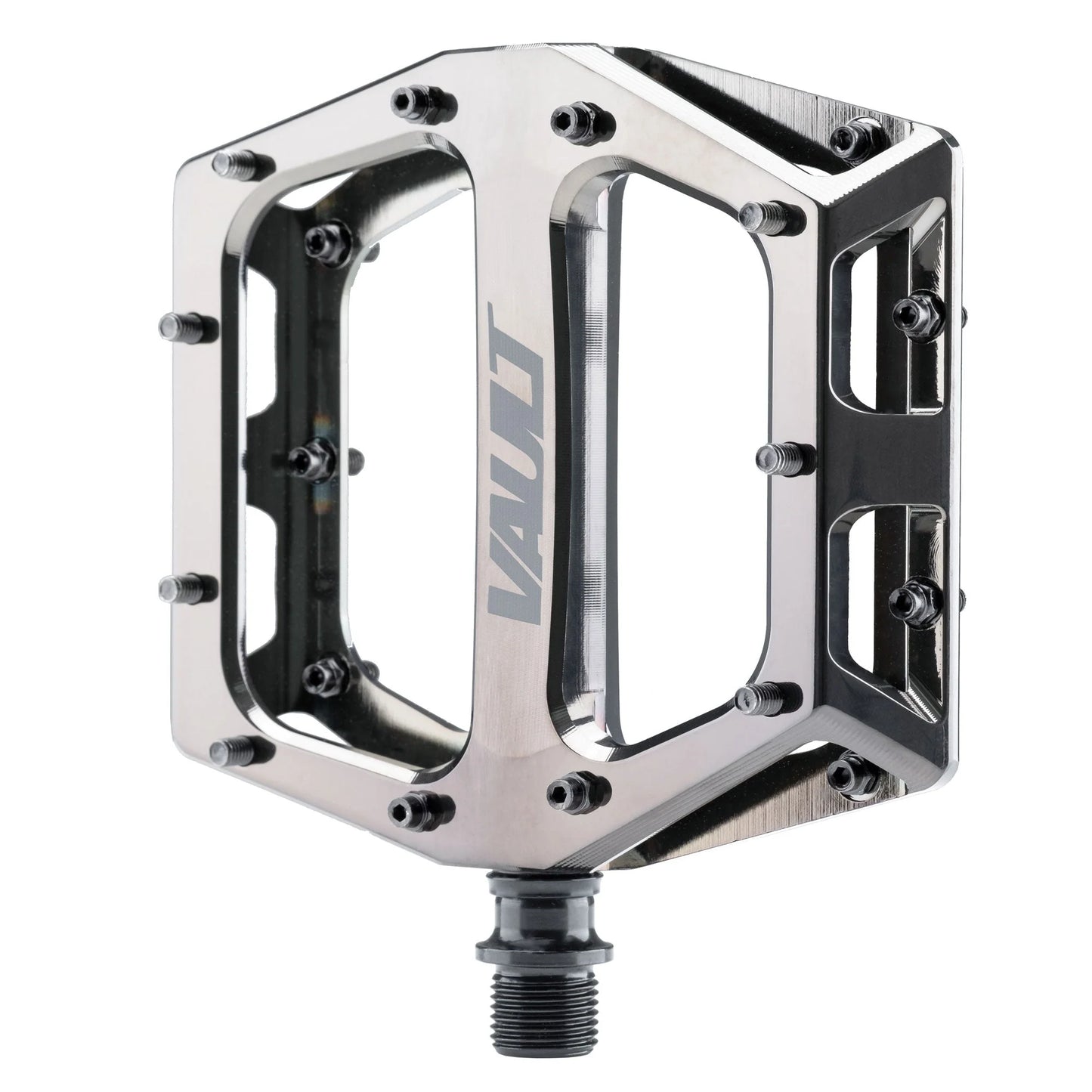 Ploché pedály DMR VAULT Chrome Black