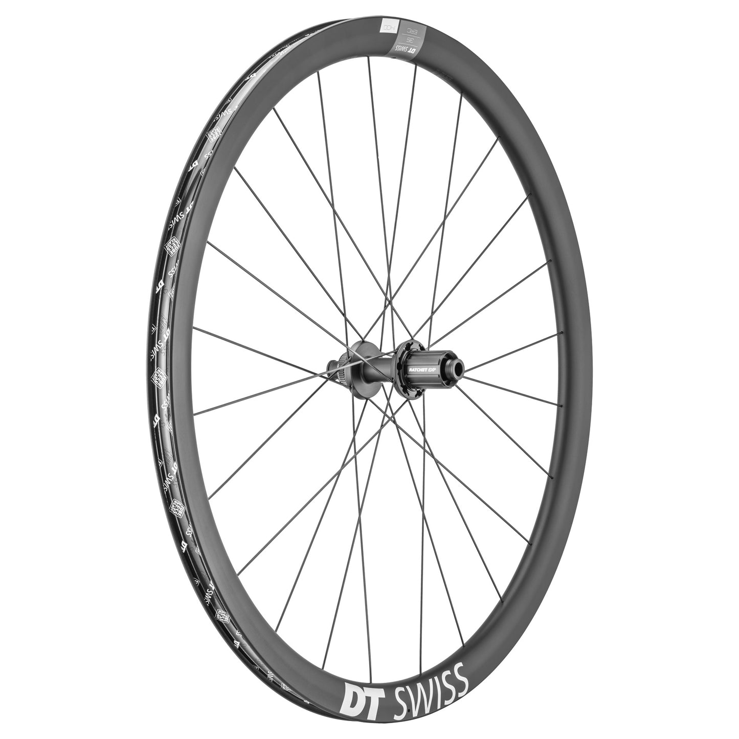 Zadní kolo DT SWISS ERC 1400 DICUT 35 DISC připravené na bezdušový provoz (Center Lock)