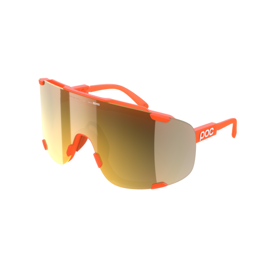 POC DEVOUR WF + Orange Fluo Translucent/Clarity Road/Partly Sunny Gold Goggles
