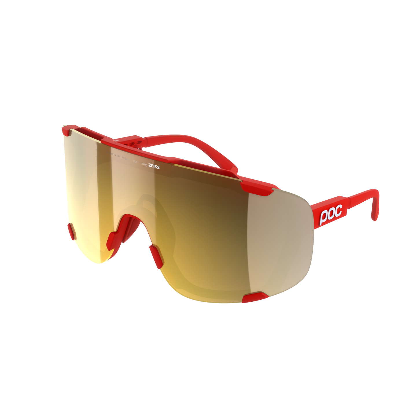 POC DEVOUR WF + brýle Red/Clarity Road/Partly Sunny Gold