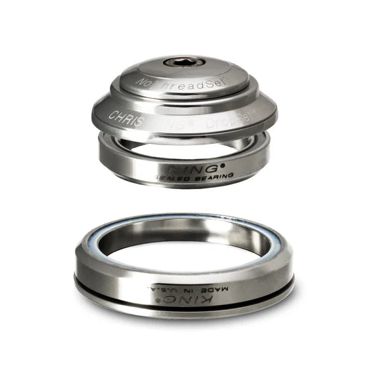 Integrated Headset CHRIS KING DROPSET 2 1"1/8-1.5" IS42/IS52 45° Silver