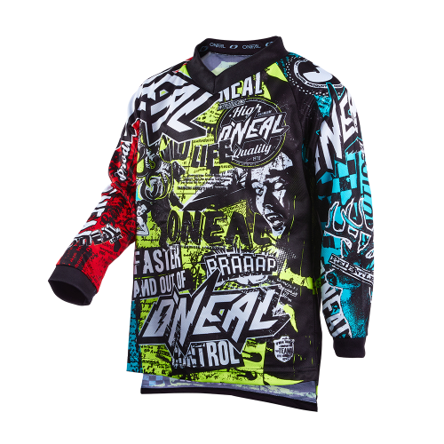O'NEAL ELEMENT WILD Junior Multi Jersey s dlouhým rukávem