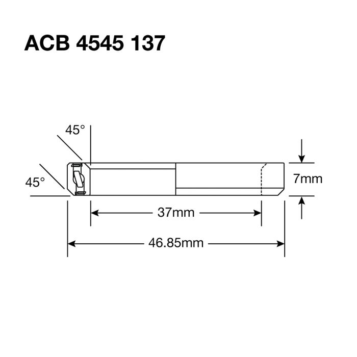Steering Bearing ENDURO BEARINGS 137 SS - 440c Stainless - 37x46,85x7 (45x45°) ACB