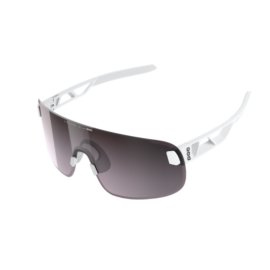 POC ELICIT + Goggles White/Clarity Road/Sunny Silver