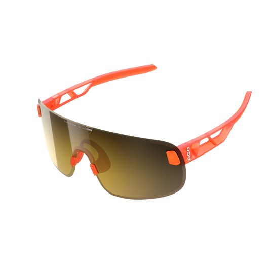 POC ELICIT Orange Fluo Translucent/Clarity Road/Partly Sunny Gold Goggles