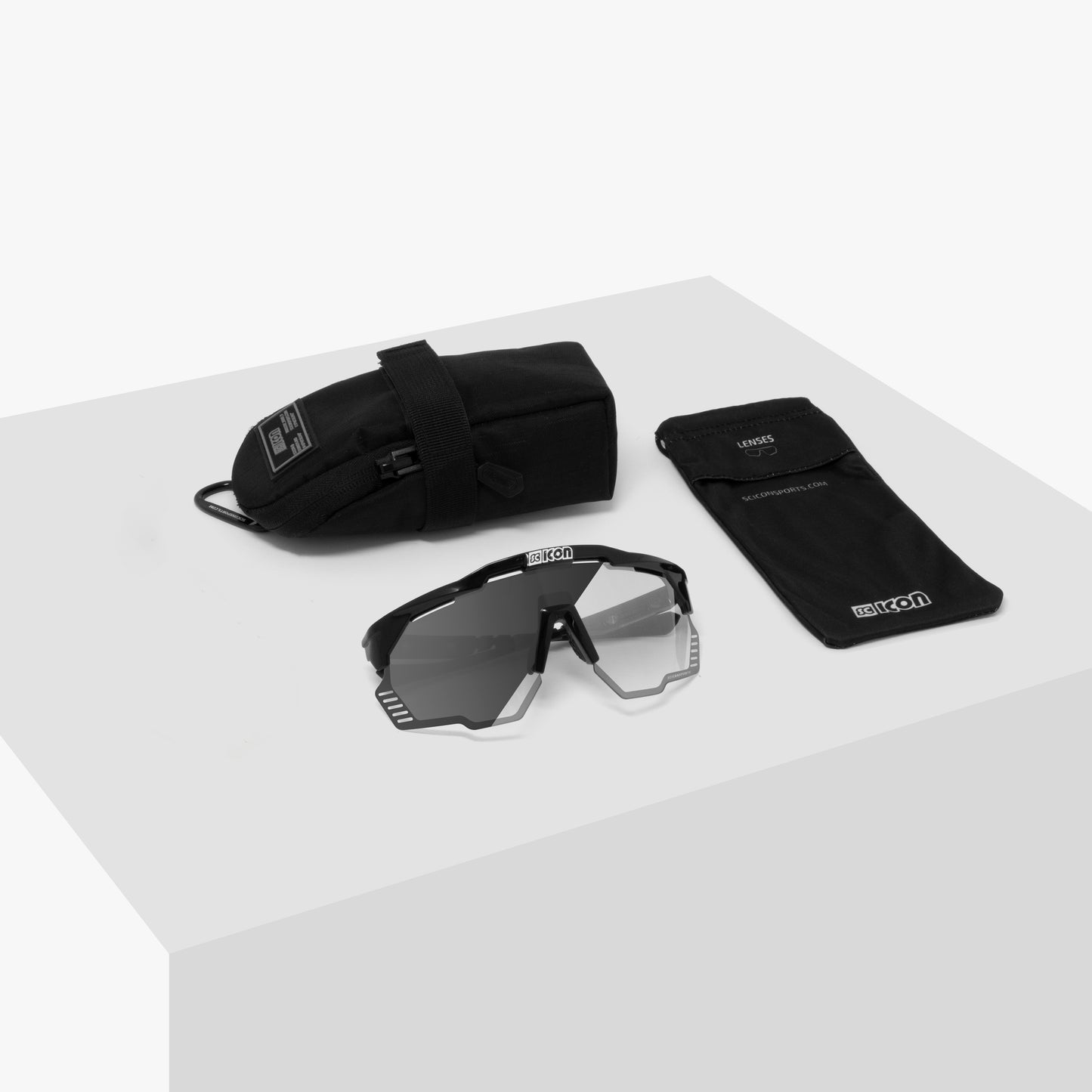 Sluneční brýle SCICON AEROSHADE KUNKEN Black Photocromic Silver