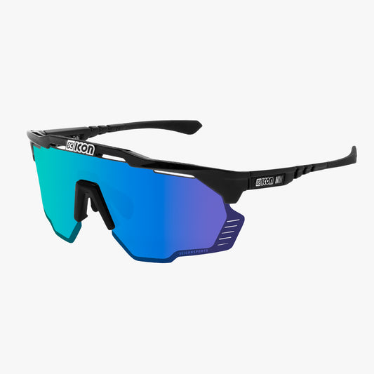 Sluneční brýle SCICON AEROSHADE KUNKEN Black Multimirror Blue