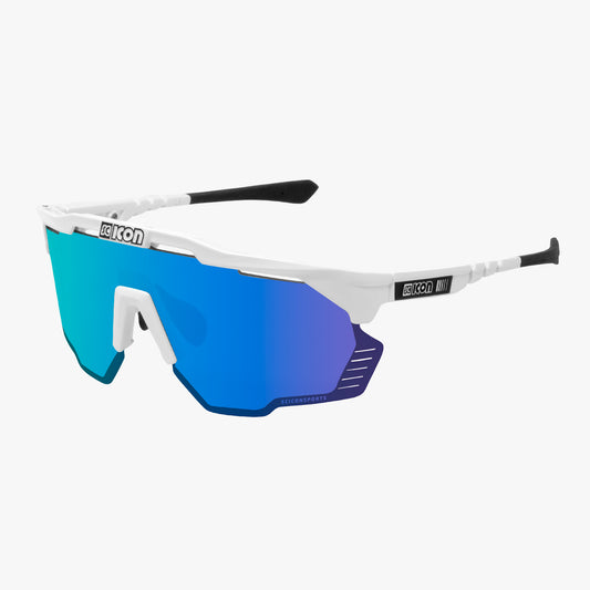 Sluneční brýle SCICON AEROSHADE KUNKEN White Multimirror Blue