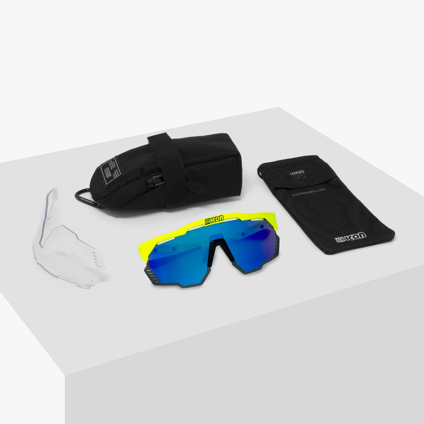 Brýle SCICON AEROSHADE KUNKEN Fluo Yellow Multimirror Blue