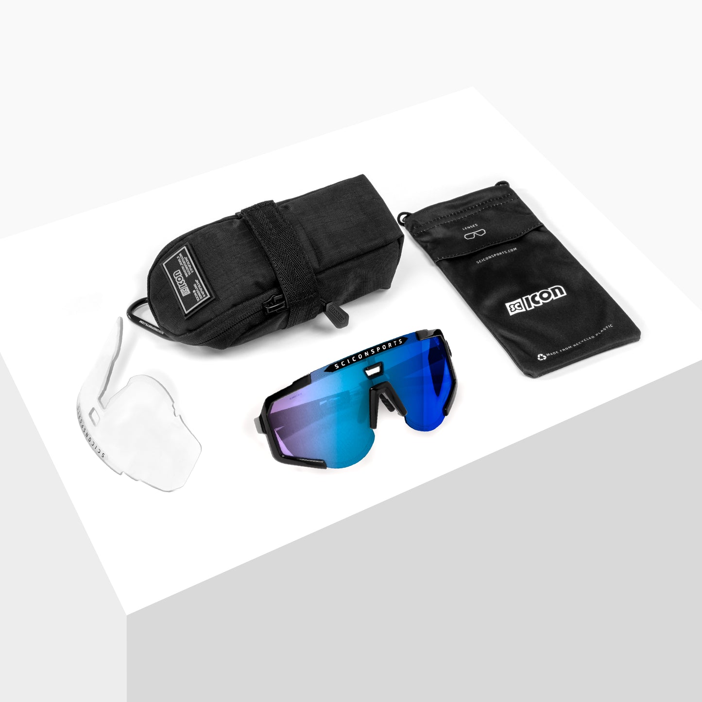 Brýle SCICON AEROSCOPE Black Multimirror Blue