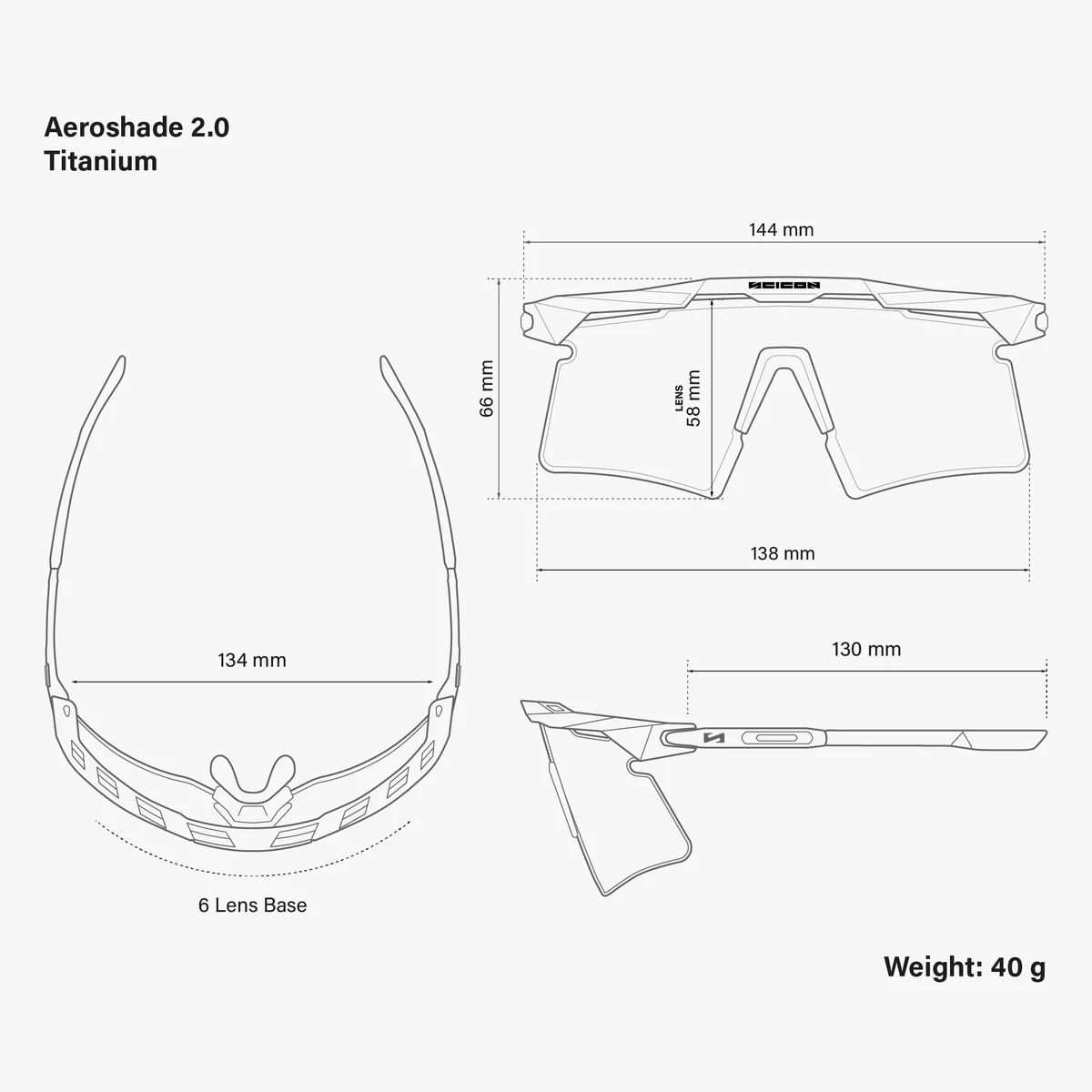 SCICON AEROSHADE 2.0 TITANIUM White Metal Brýle Grey Photochromic Lens