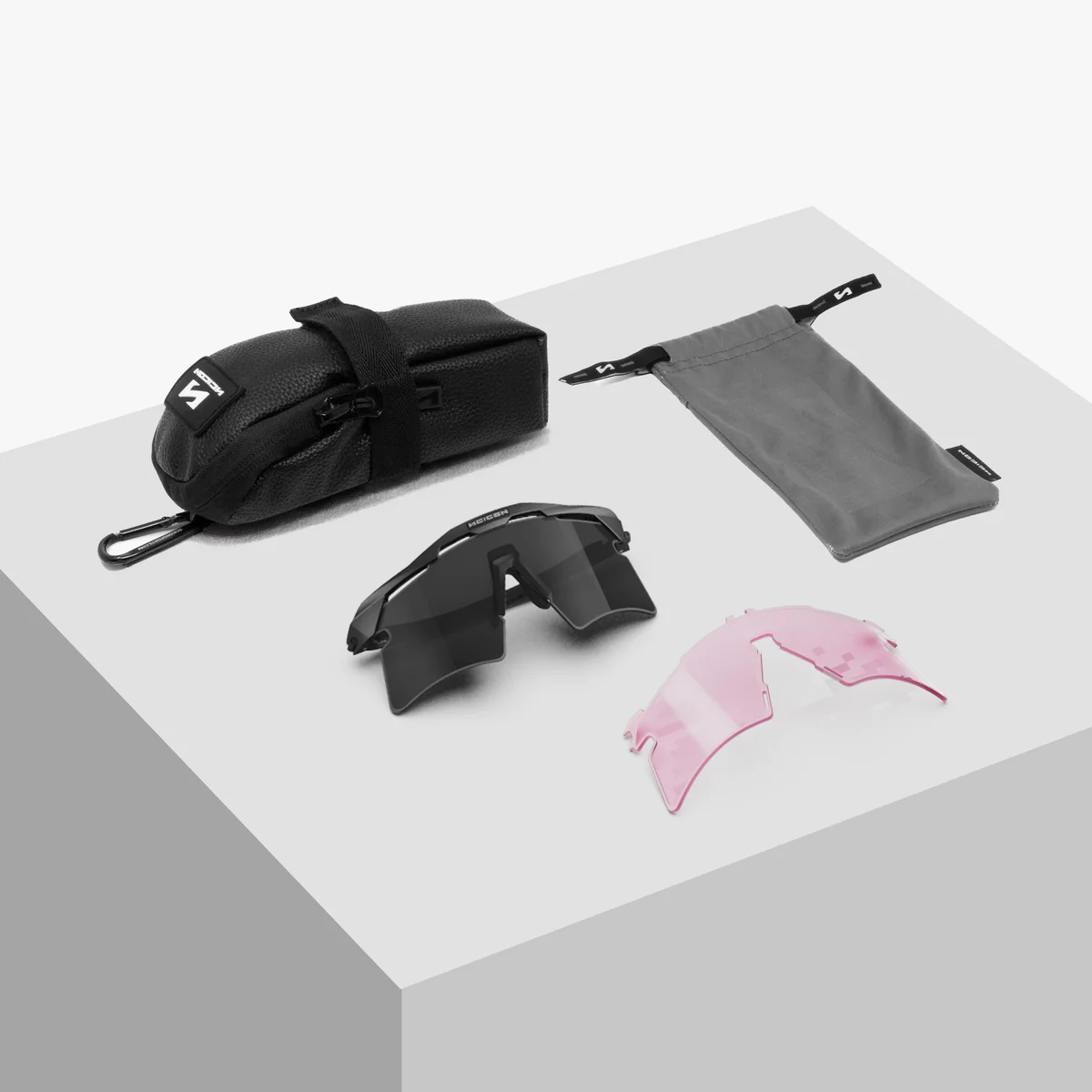 SCICON AEROSHADE 2.0 TITANIUM UAE EMIRATES Brýle Smoke Black + Pink Lens