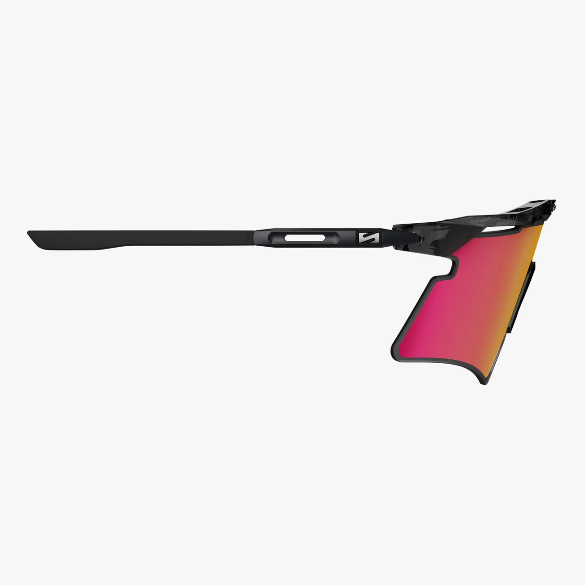 Sluneční brýle SCICON AEROSHADE 2.0 TITANIUM Black Crystal Gloss Multimirror Sunburts + Pink Lens