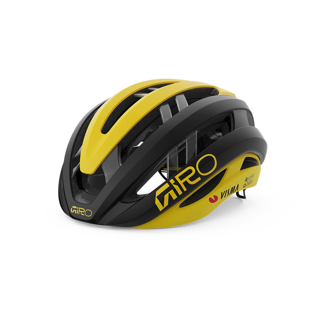 GIRO ARIES MIPS SPHERICAL VISMA LEASE A BIKE Silniční přilba černá/žlutá