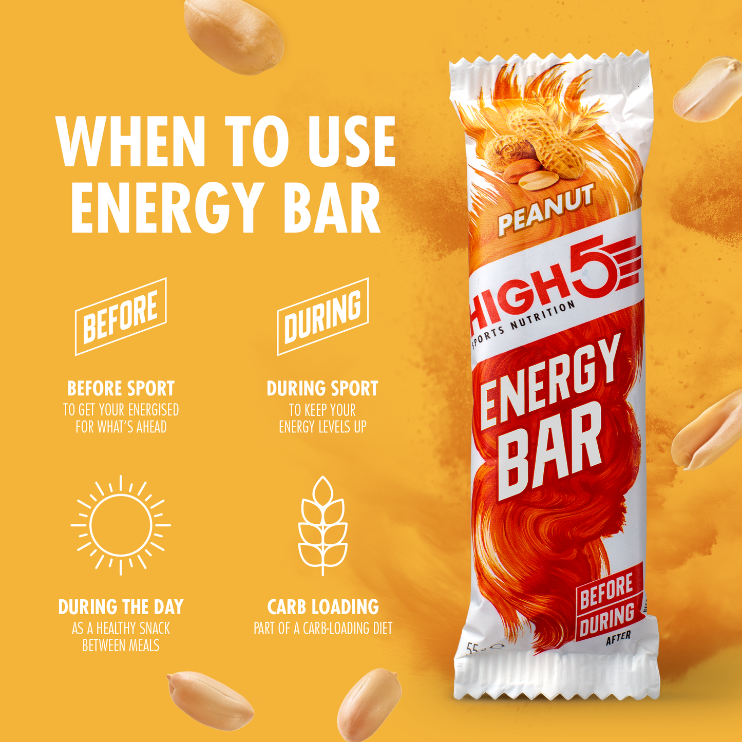 High5 ENERGY BAR (55g) Arašídová tyčinka