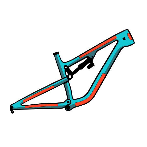 RIDE WRAP ESSENTIAL Adhesive Frame Protector lesklá povrchová úprava
