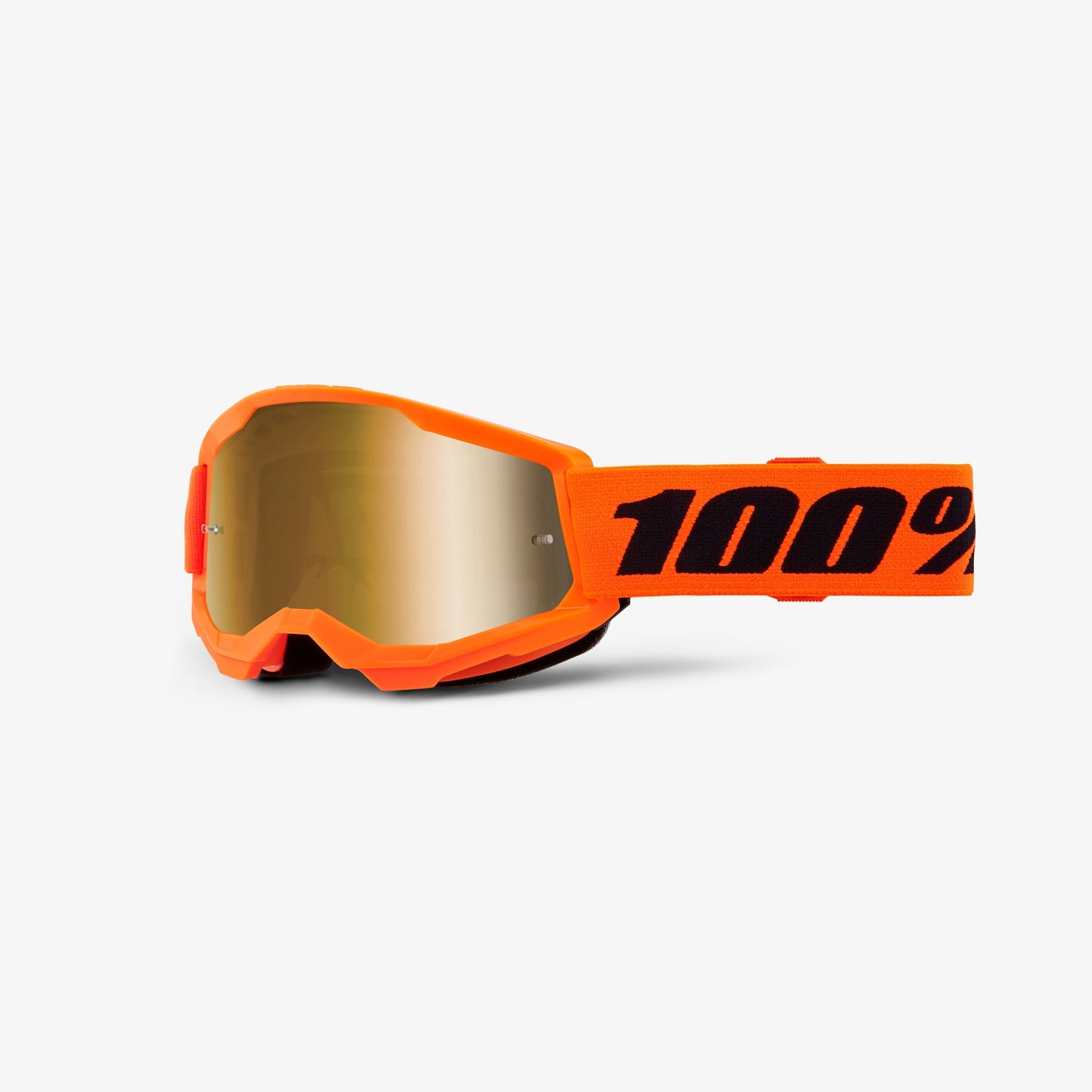 Maska 100% STRATA 2 JUNIOR Oranžová Sklo Gold Mirror