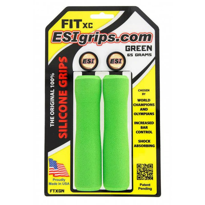 Grips ESI FIT XC (EXTRA CHUNKY/CHUNKY COMBO) 130 mm Green