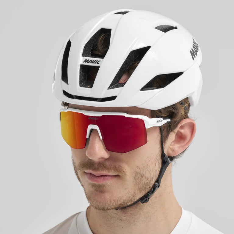 Brýle MAVIC MVS SHIELD White Red Lens