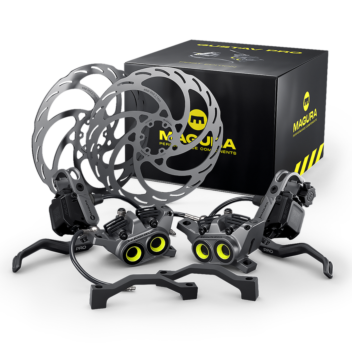 Pár brzd Magura Gustav Pro (s kotouči) First Edition Pack