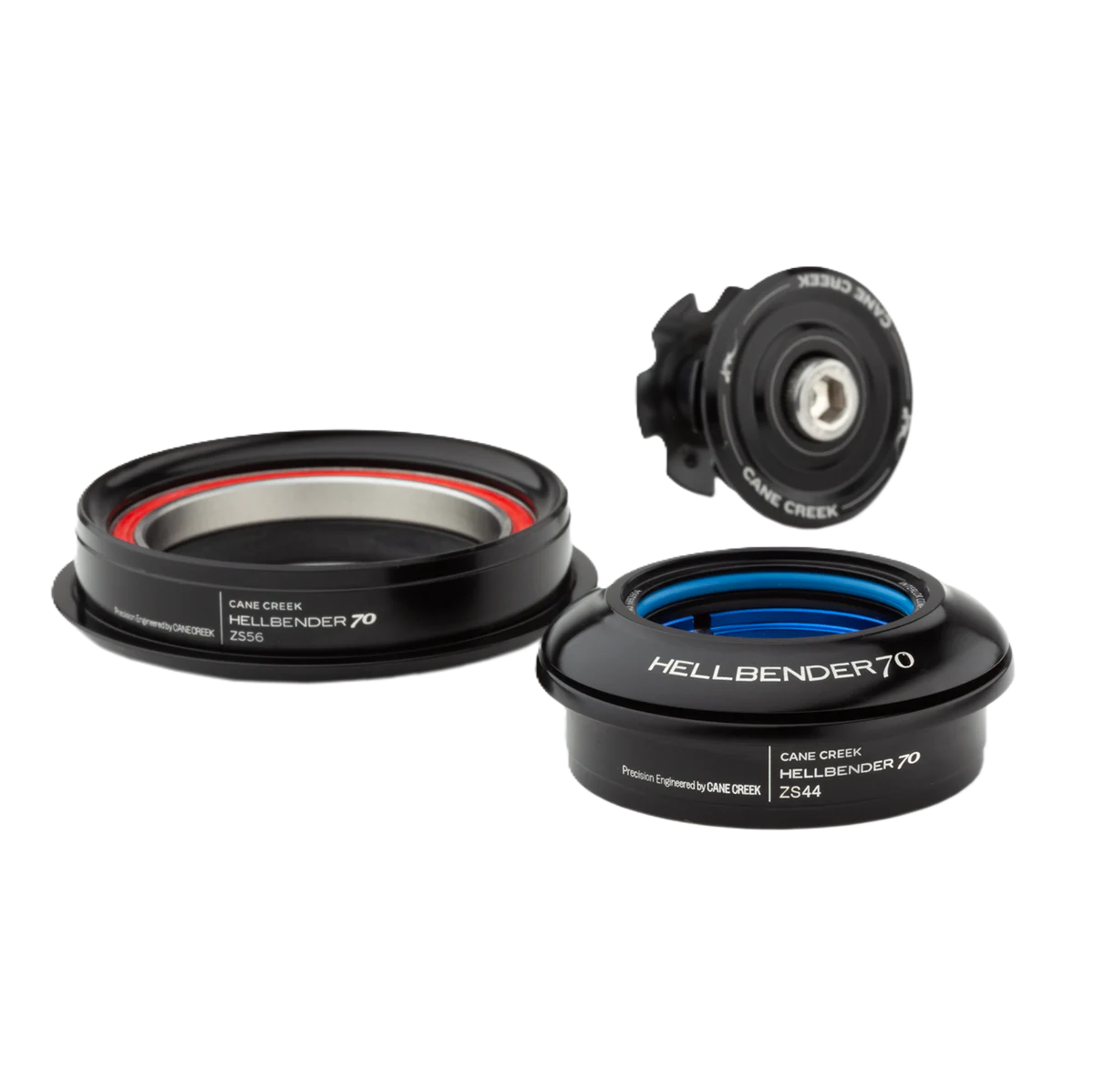 Složení řízení polointegované CANE CREEK HELLBLENDER 70 1"1/8 ZS44/ZS56 černé