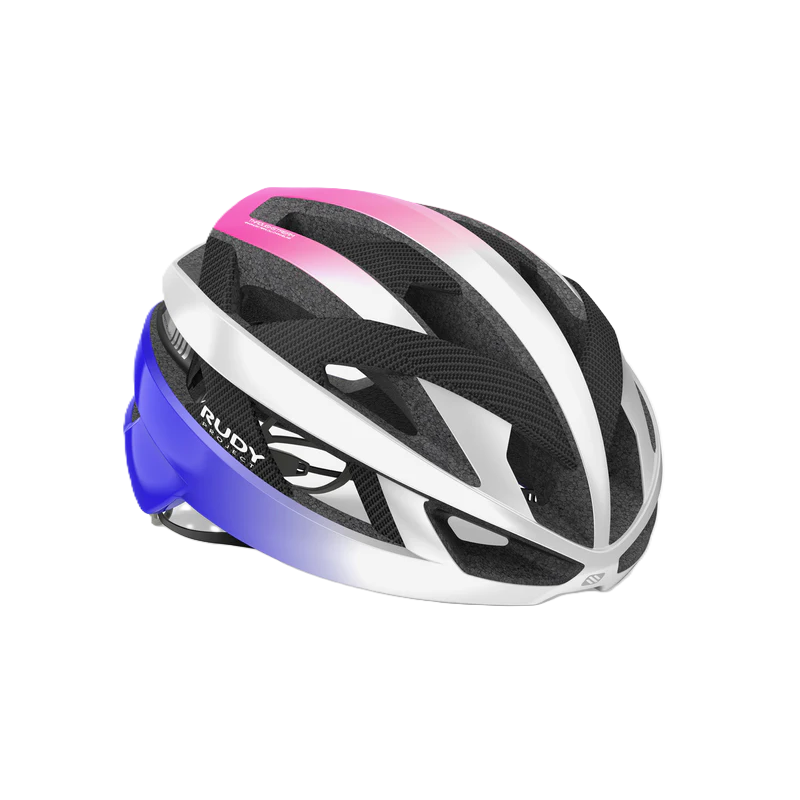 RUDY PROJECT REBEL CARBON Road Helmet White/Purple/Pink